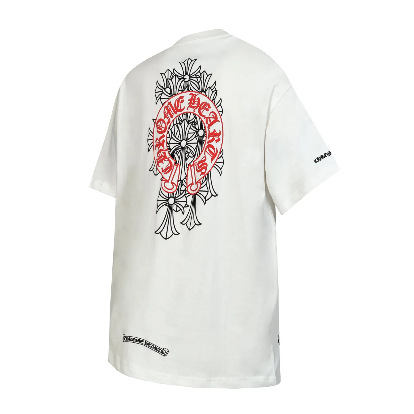 P150 Cross-border model, please do not place an order if you are pursuing quality -Chrome Hearts/Chrome Heart Cross Sanskrit foam printed short-sleeved T-shirt -High weight, high density and high quality. The wool is soft, delicate and skin-friendly. It feels soft and silky. It has excellent warmth and skin-friendly properties.